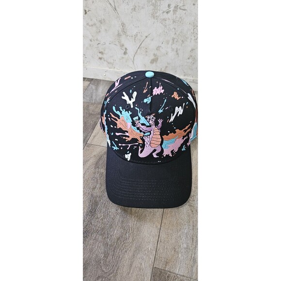 Disney Figment Hat All Over Print Paint Pastel Imagination Epcot Embroidered - Picture 2 of 9
